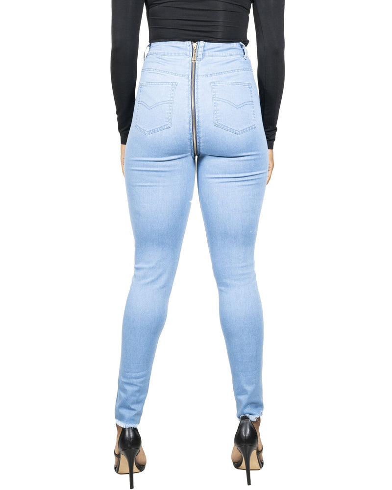 Copley Skinny Jeans With Zipper Back